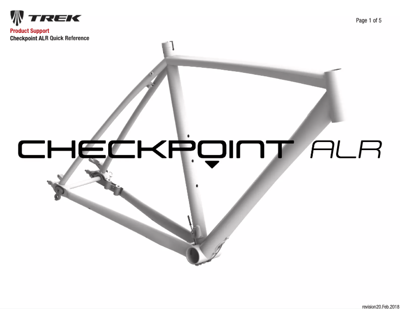 Image de la première page du manuel de l'appareil Checkpoint ALR 5