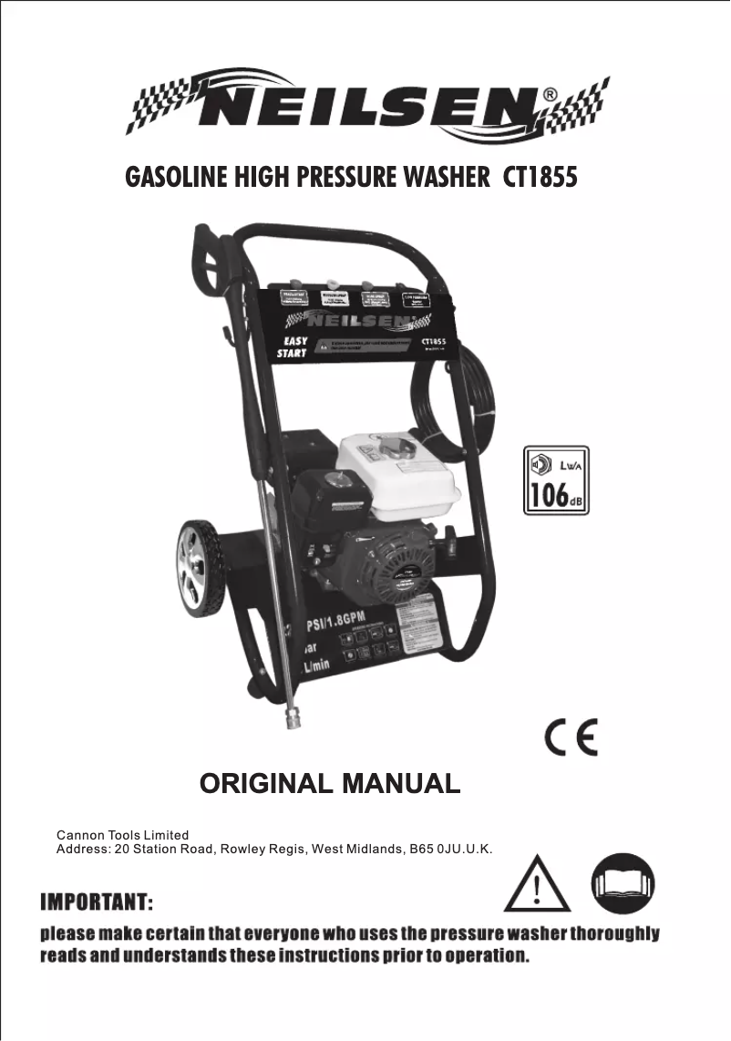 Página 1 del manual Manual de usuario Neilsen CT1855