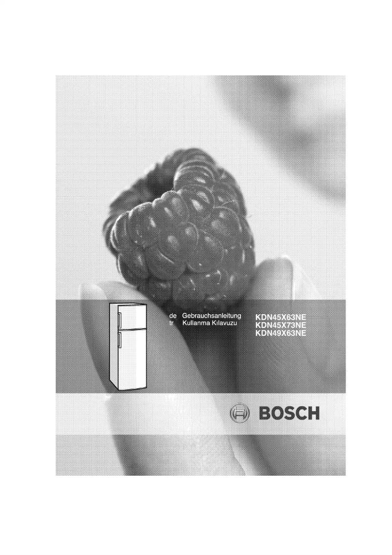 Page n°1 - Manuel utilisateur Bosch KDN45X63NE
