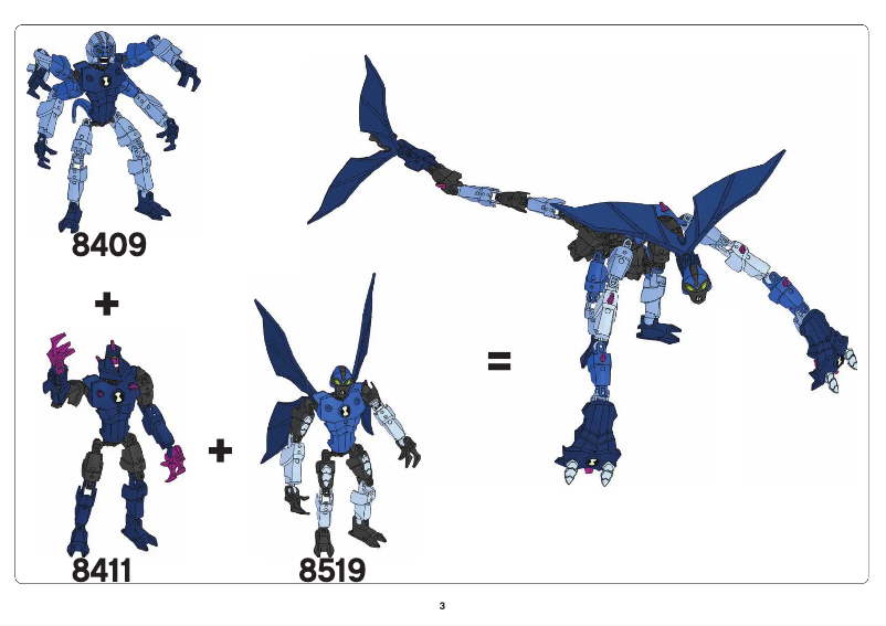 Page 1 de la notice Manuel utilisateur Lego Spidermonkey