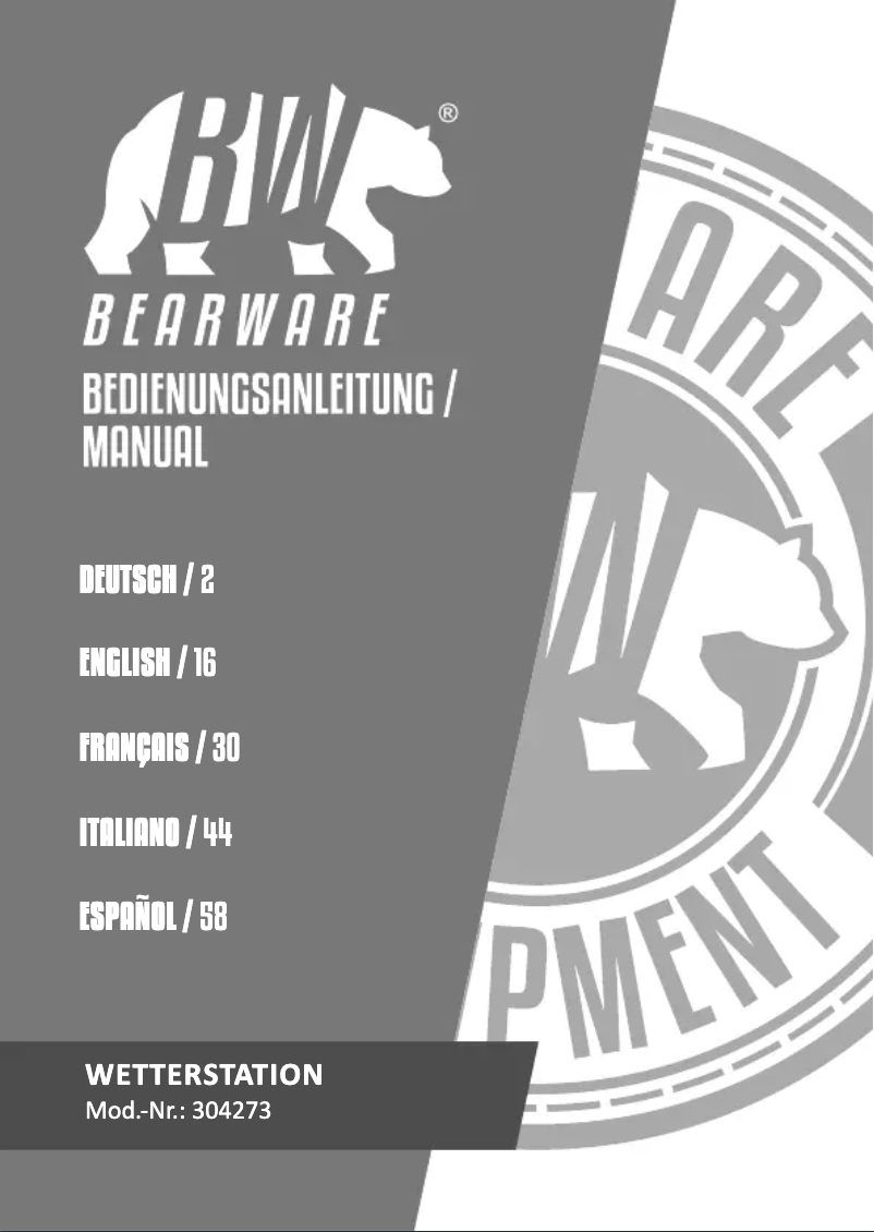 Image de la première page du manuel de l'appareil 304273