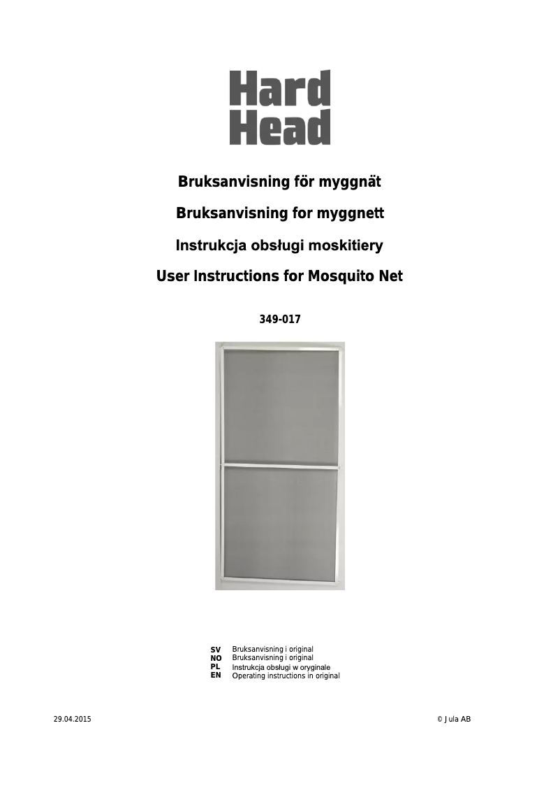 Image de la première page du manuel de l'appareil 349-017