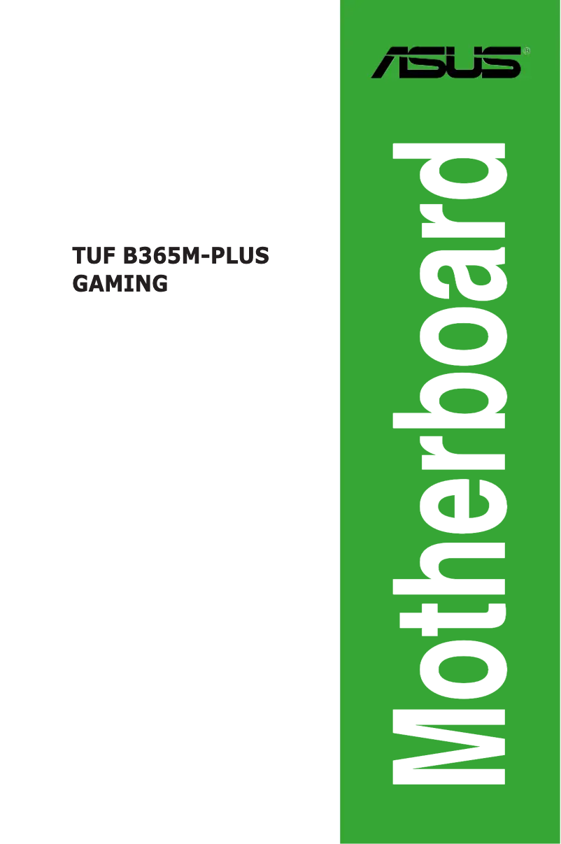 Page 1 de la notice Manuel utilisateur Asus TUF B365M-PLUS GAMING