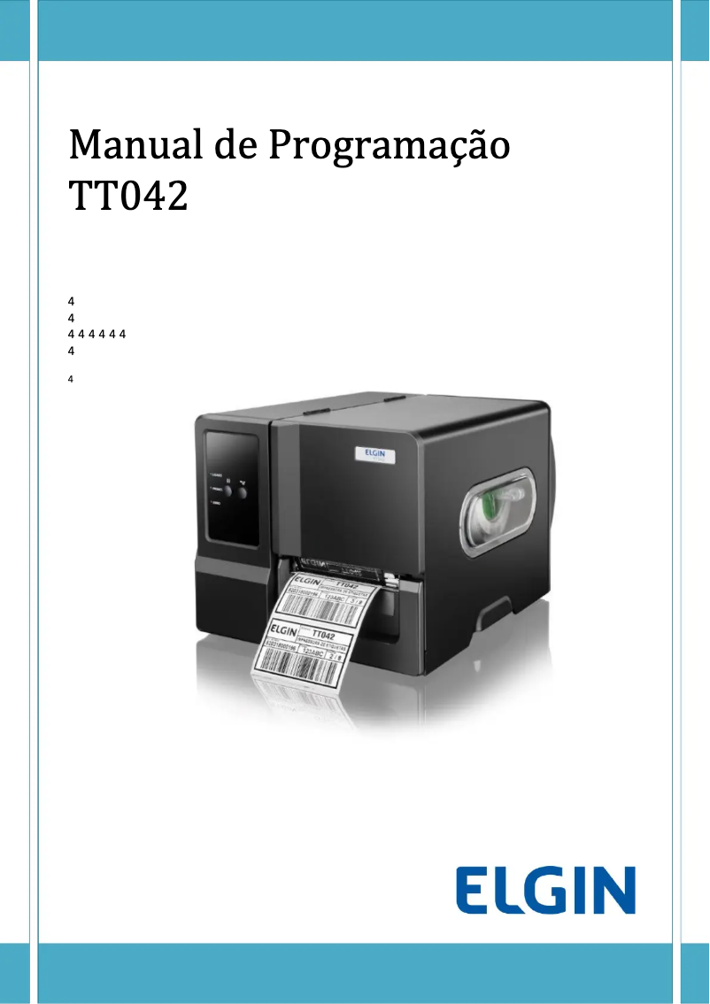 Page n°1 - Manuel utilisateur Elgin TT042 ADV