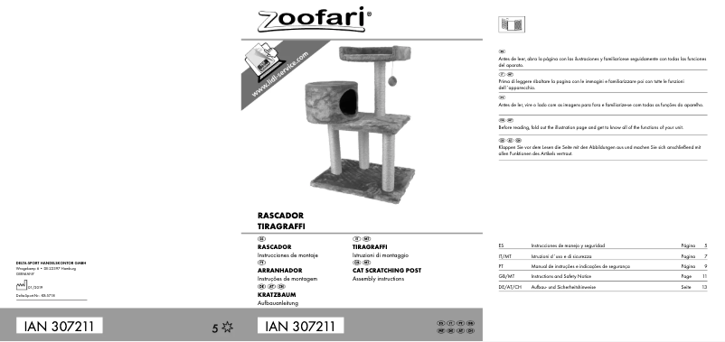 Página 1 del manual Manual de usuario Zoofari IAN 307211