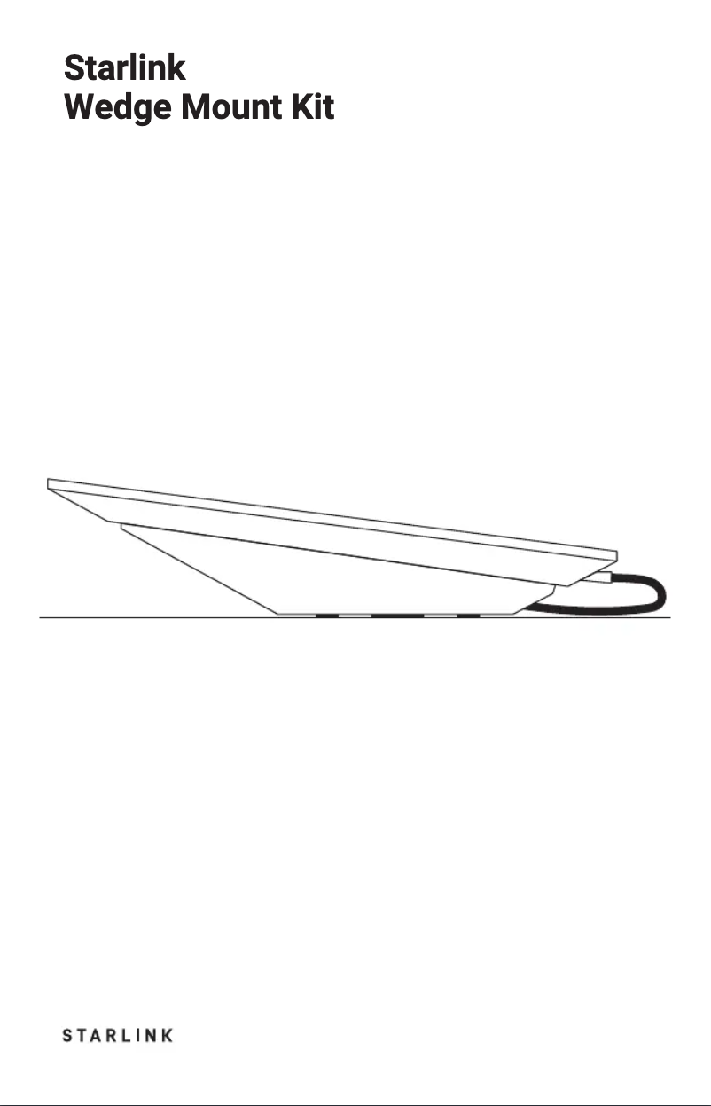 Page 1 de la notice Manuel utilisateur Starlink Wedge Mount Kit
