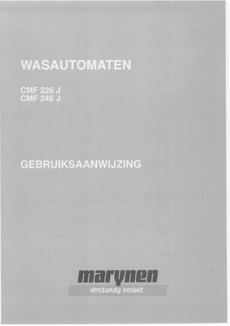 Image de la première page du manuel de l'appareil CMF 226J