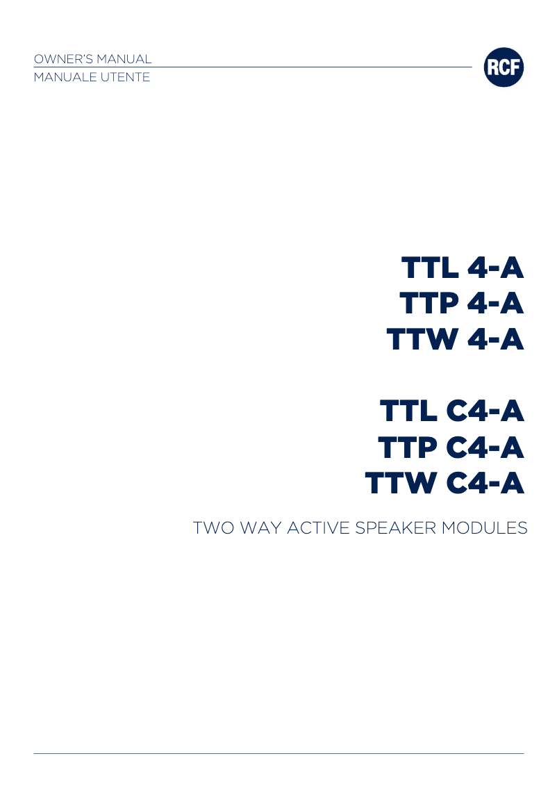 Image de la première page du manuel de l'appareil TTP 4-A