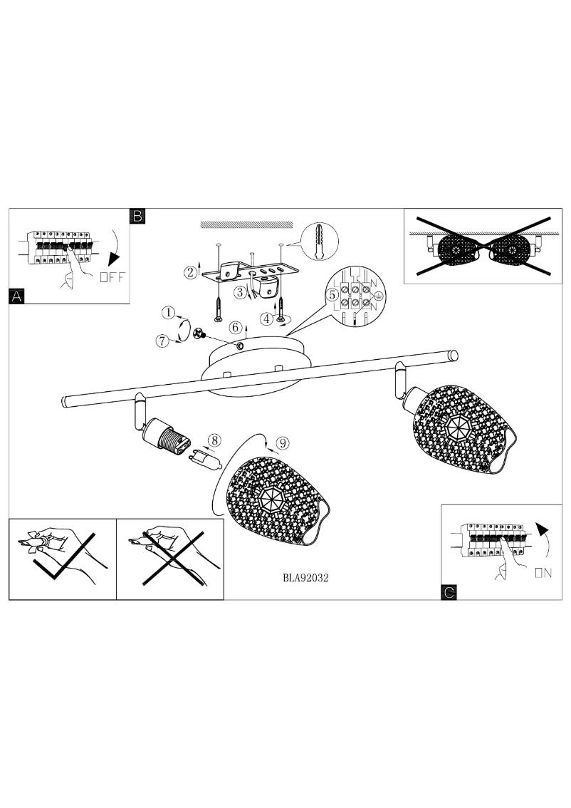 Page 1 de la notice Manuel utilisateur Eglo Figu