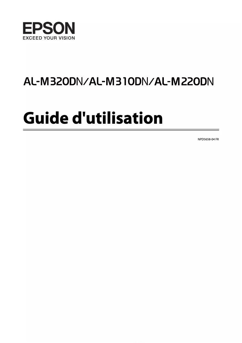 Page 1 de la notice Manuel utilisateur Epson WorkForce AL-M320DN