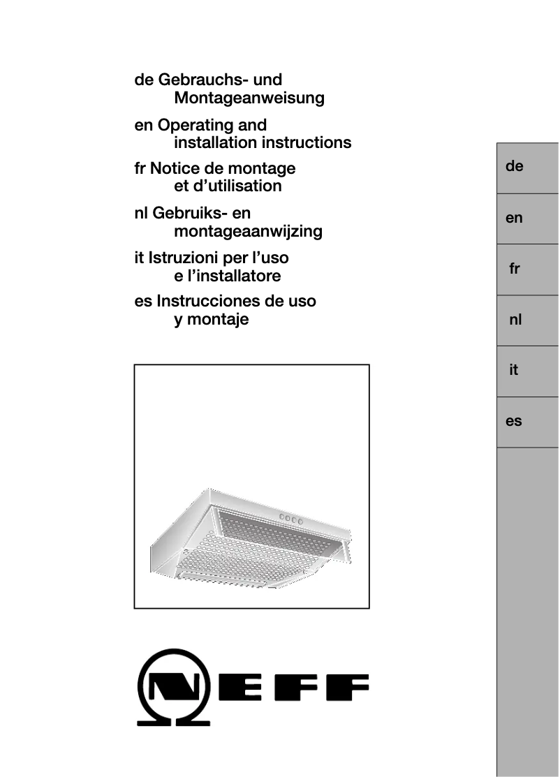 Page n°1 - Mode d'emploi Neff D1654B0