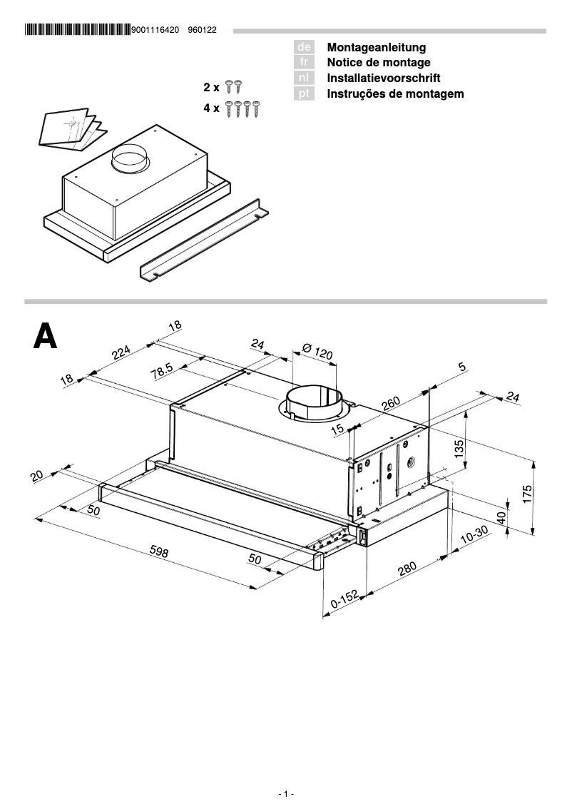Página 1 del manual Guía de instalación Siemens LI60OA520