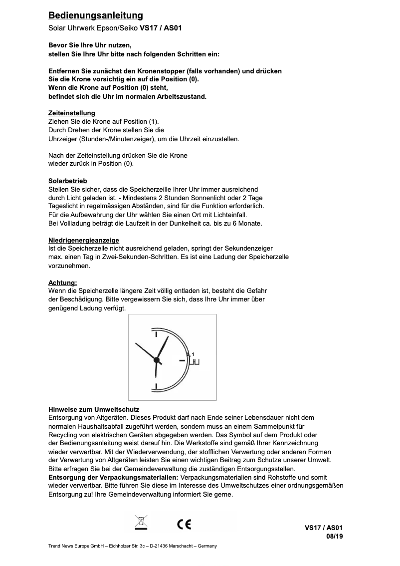 Image de la première page du manuel de l'appareil Arctica