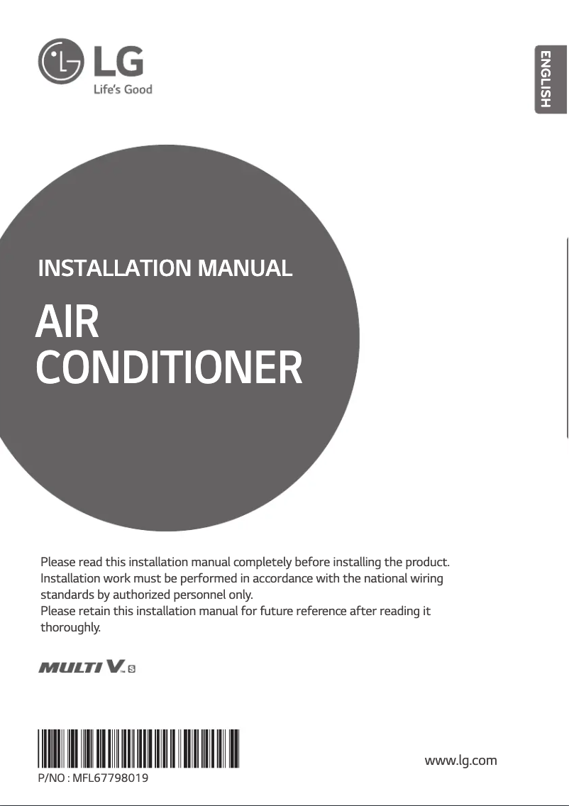 Página 1 del manual Manual de usuario LG ARUV030GSD0