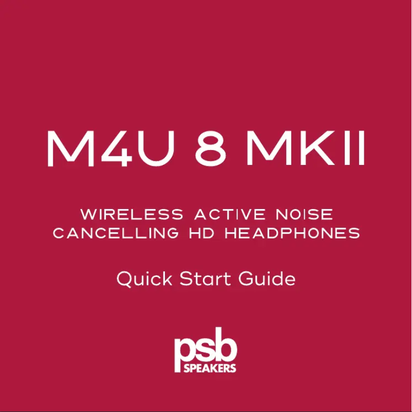 Página 1 del manual Guía de instalación PSB M4U 8 MKII