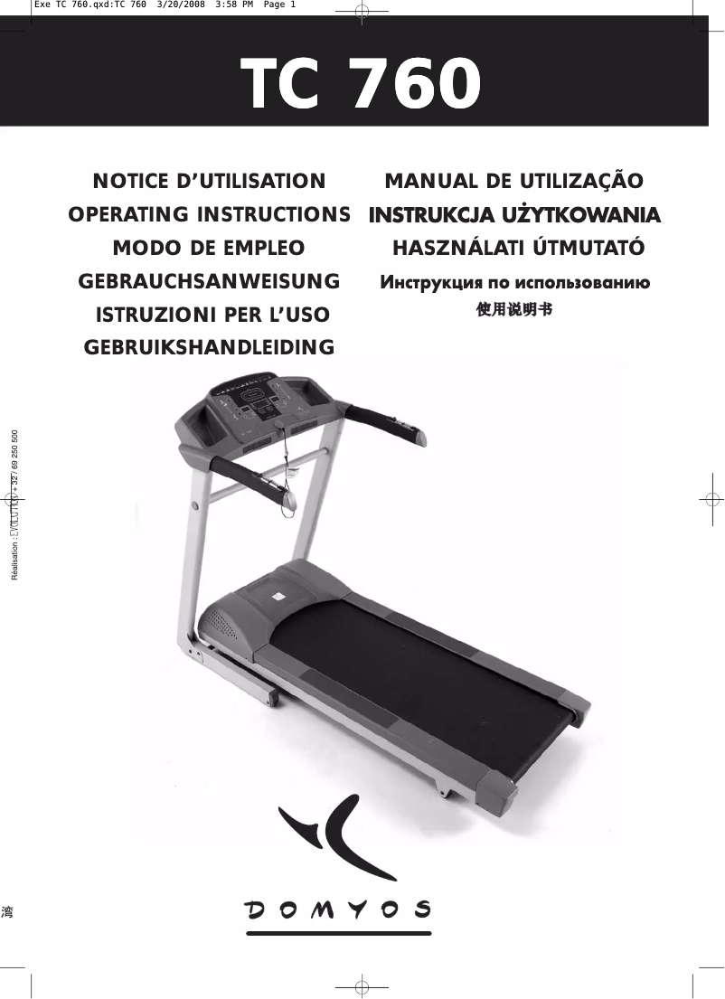 Image de la première page du manuel de l'appareil TC 760