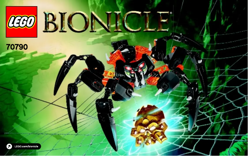 Page 1 de la notice Manuel utilisateur Lego Bionicle 70790