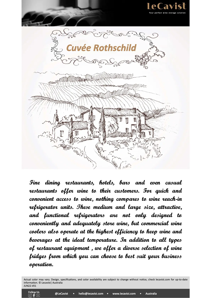 Page 1 de la notice Fiche technique LeCavist LCS240VN1Z1D