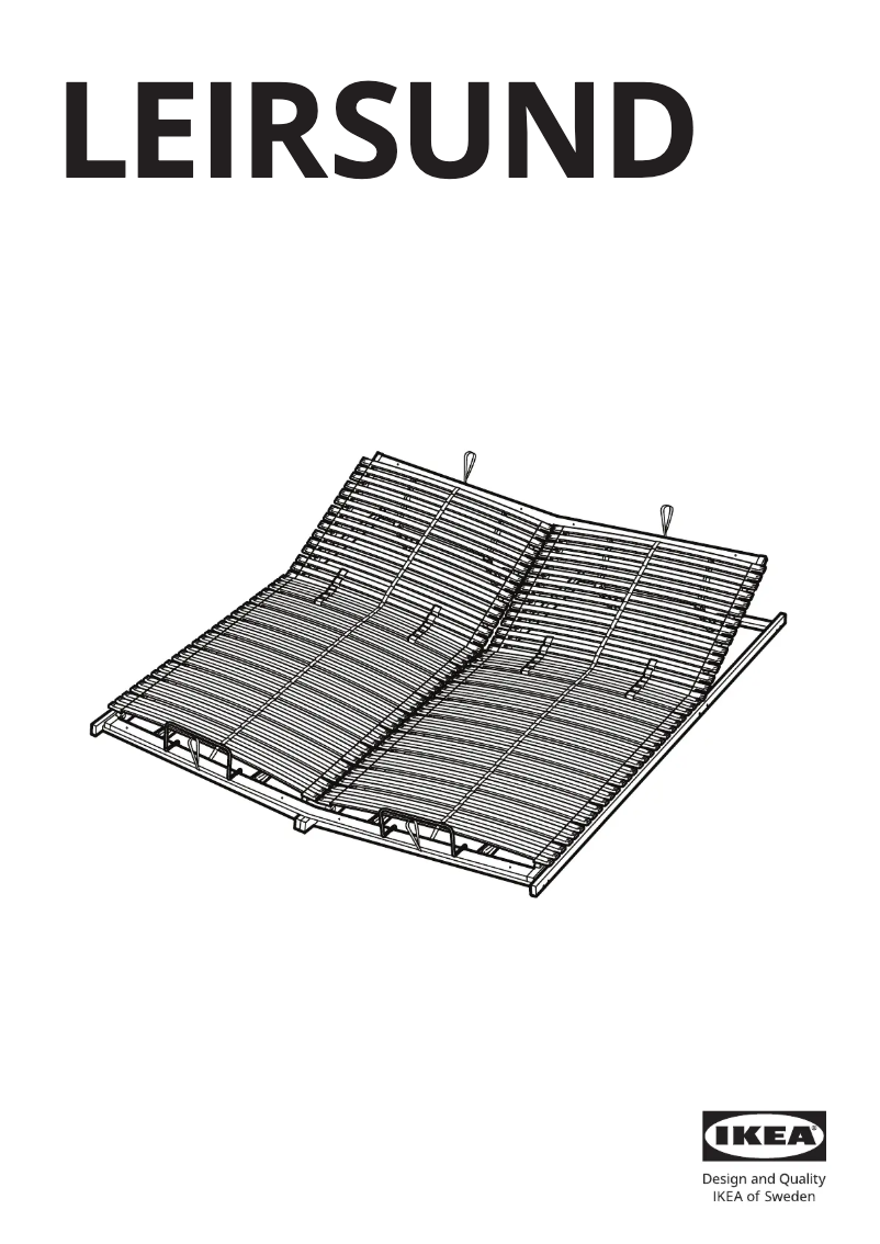 Page 1 de la notice Manuel utilisateur Ikea LEIRSUND 802.783.29