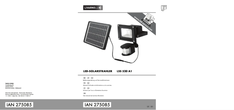 Page 1 de la notice Manuel utilisateur Livarno Lux LSS 520 A1