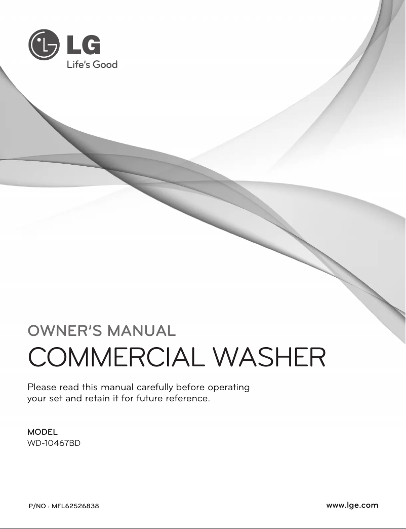 Page n°1 - Manuel utilisateur LG WD-EN154S