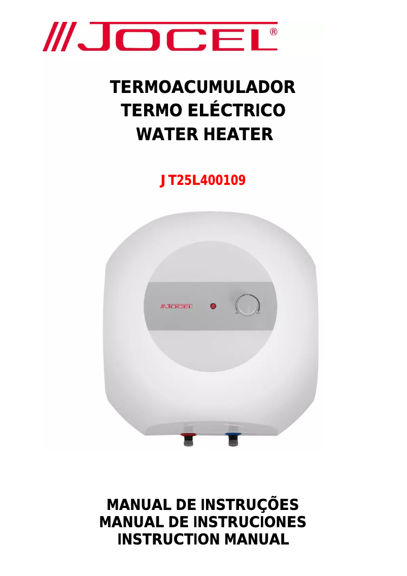 Página 1 del manual Manual de usuario Jocel JT25L400109