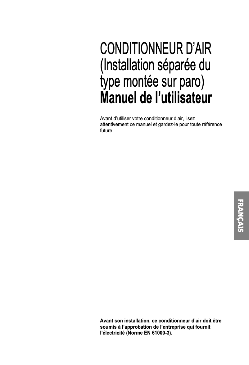 Page n°1 - Manuel utilisateur LG LS-J0962NL