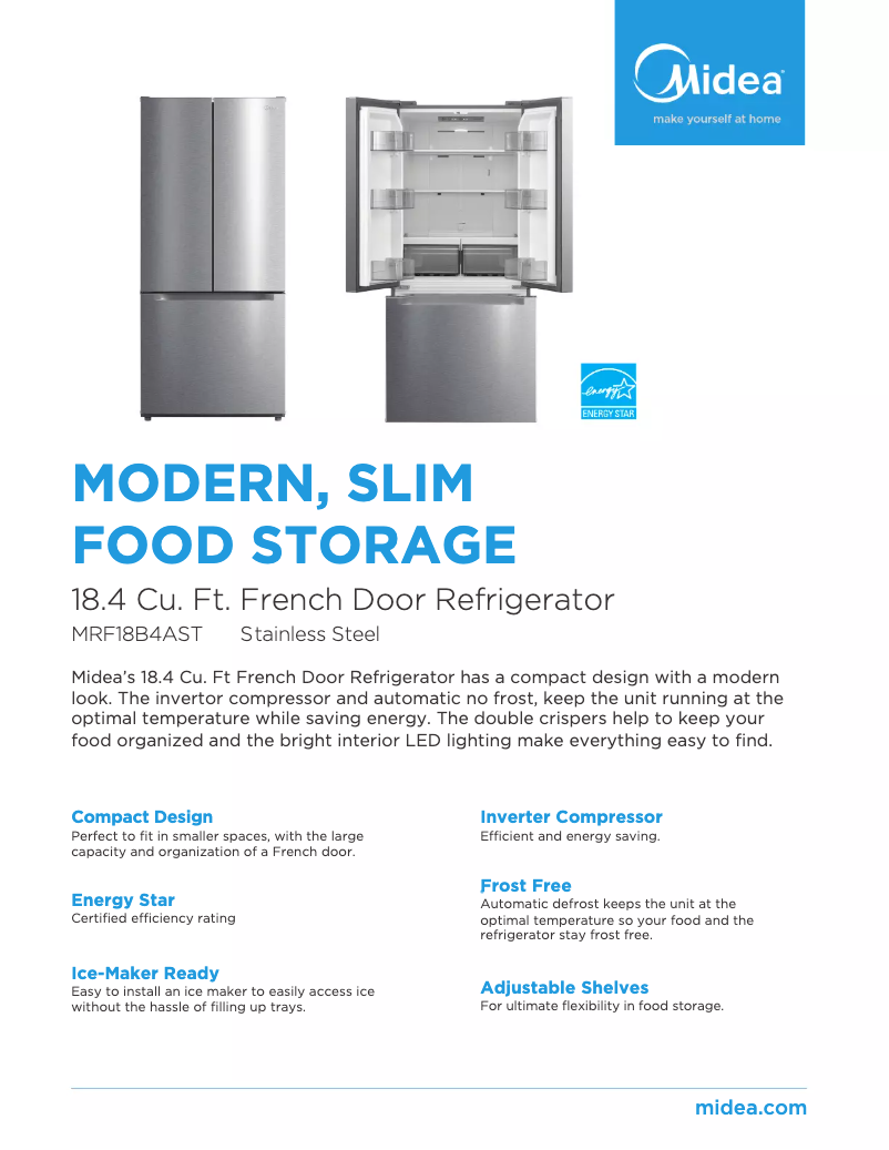 Image de la première page du manuel de l'appareil MRF18B4AST