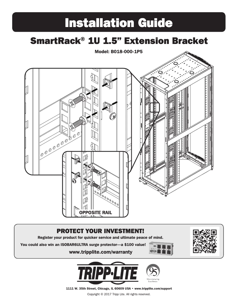 Page 1 de la notice Manuel utilisateur Tripp Lite B018-000-1P5