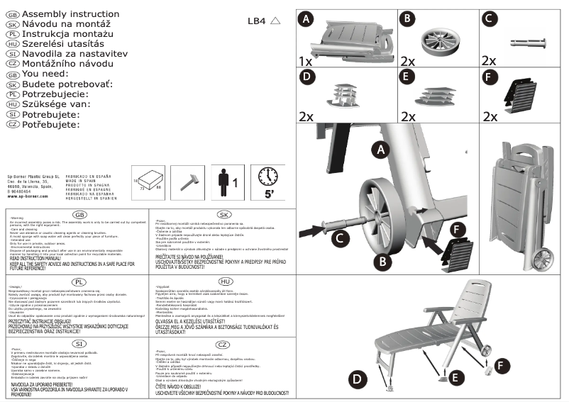 Page 1 de la notice Manuel utilisateur Florabest IAN 270578