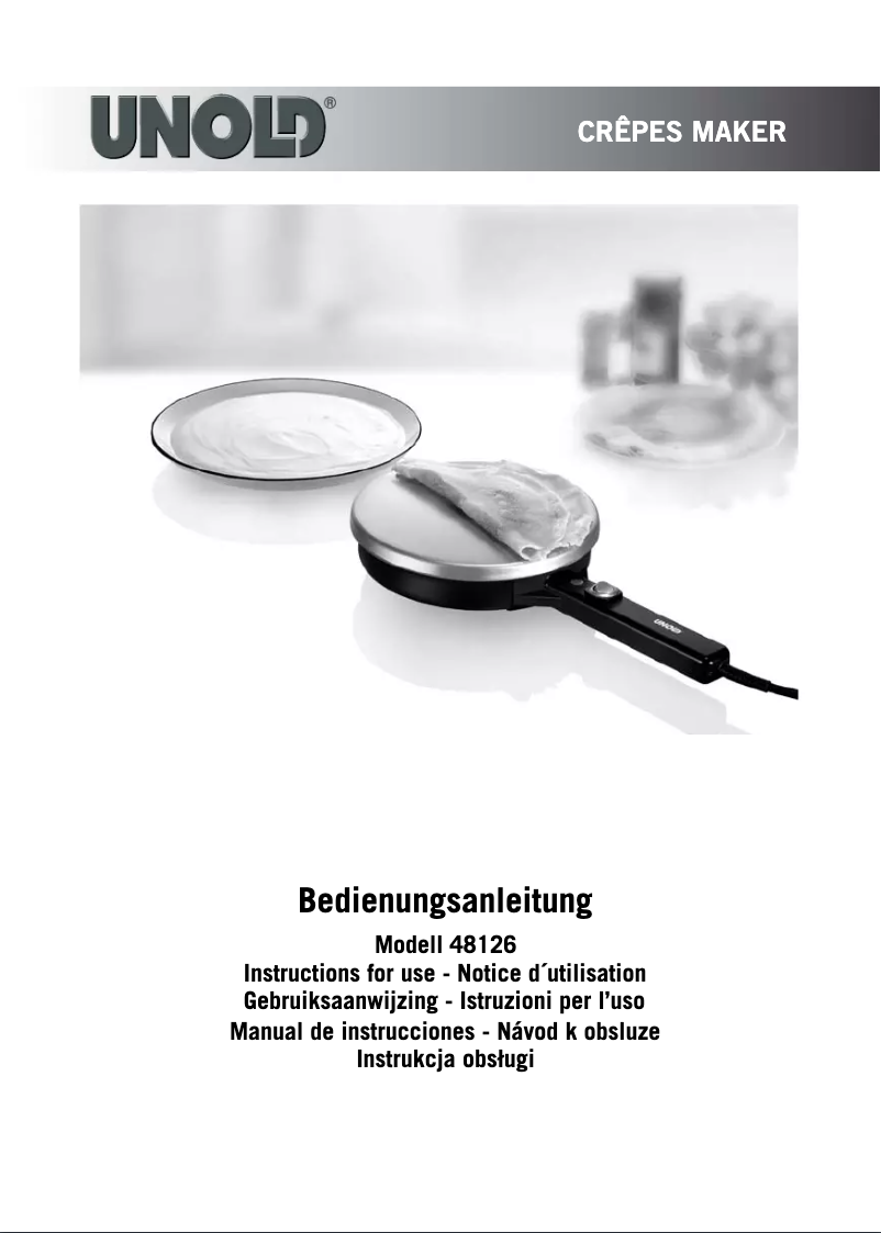 Page n°1 - Manuel utilisateur Unold 48126
