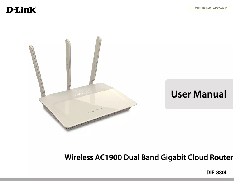 Page 1 de la notice Manuel utilisateur D-Link DIR-880L