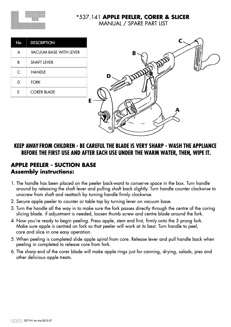 Page 1 de la notice Manuel utilisateur Louis Tellier 537141