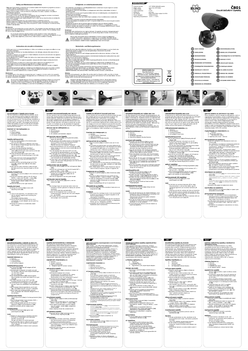 Page n°1 - Manuel utilisateur Elro C801
