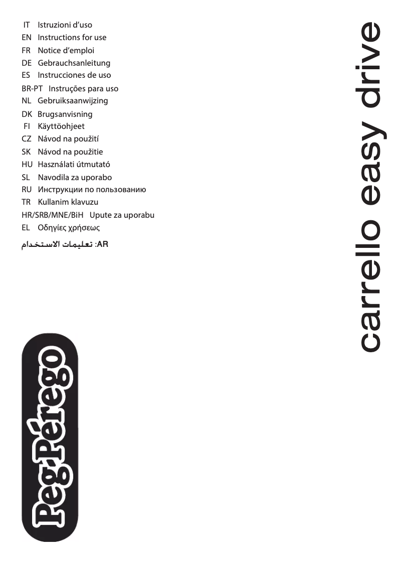 Page 1 de la notice Manuel utilisateur Peg Perego Carrello Easy Drive