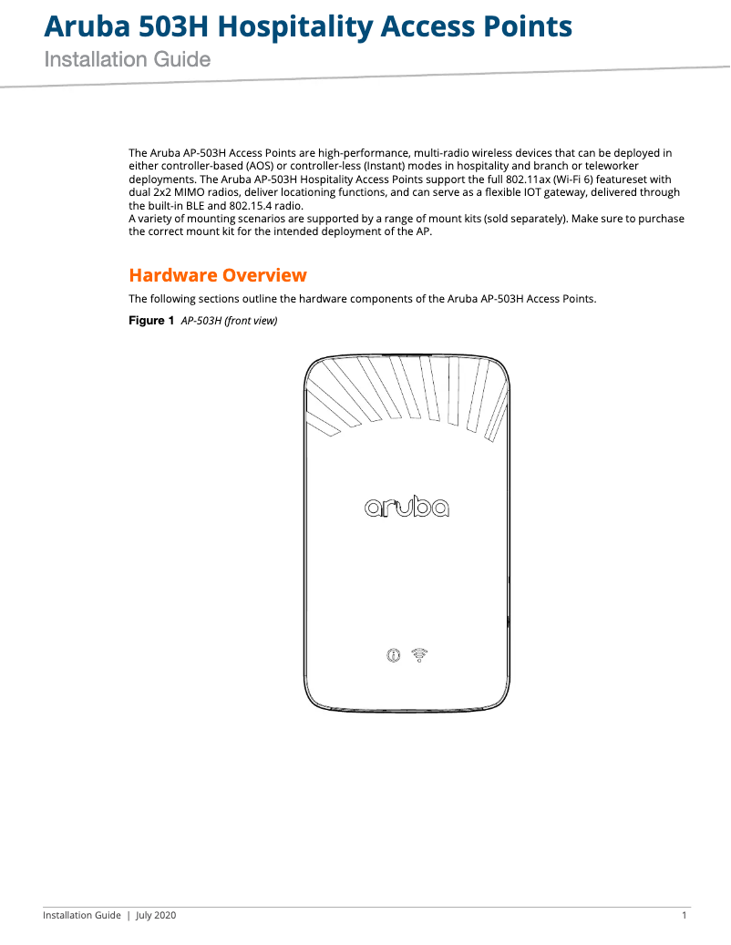 Image de la première page du manuel de l'appareil AP-503H