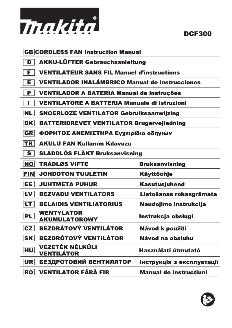 Page 1 de la notice Manuel utilisateur Makita DCF300