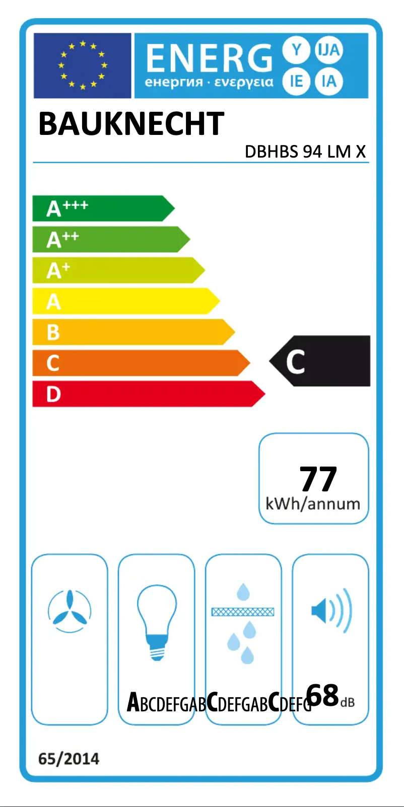 Image de la première page du manuel de l'appareil DBHBS 94 LM X