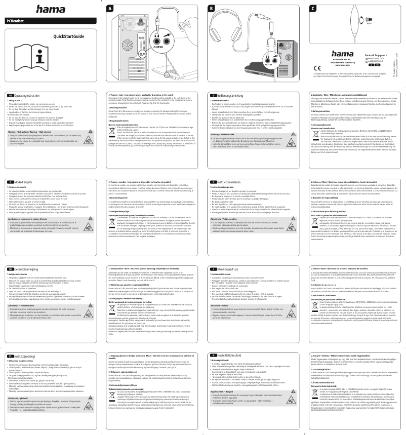 Image de la première page du manuel de l'appareil HS-P350 V2