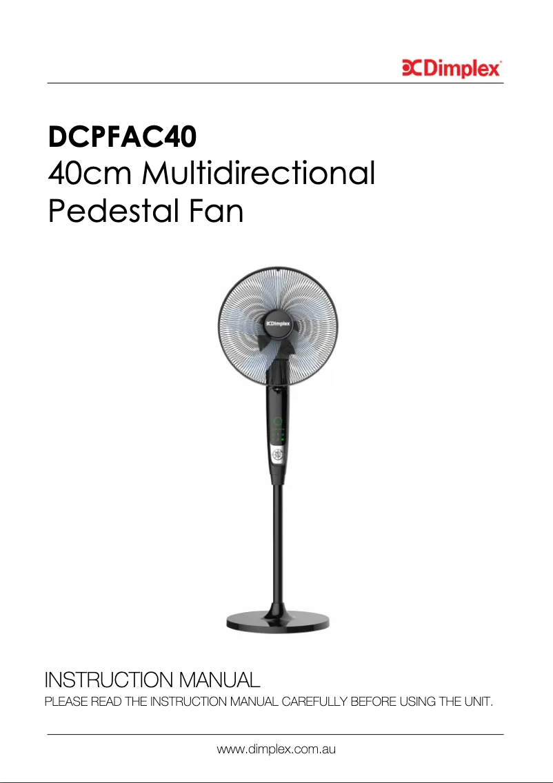 Image de la première page du manuel de l'appareil DCPFAC40