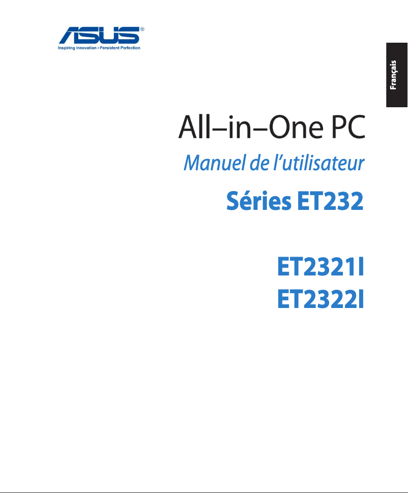 Page 1 de la notice Manuel utilisateur Asus ET2321IUKH
