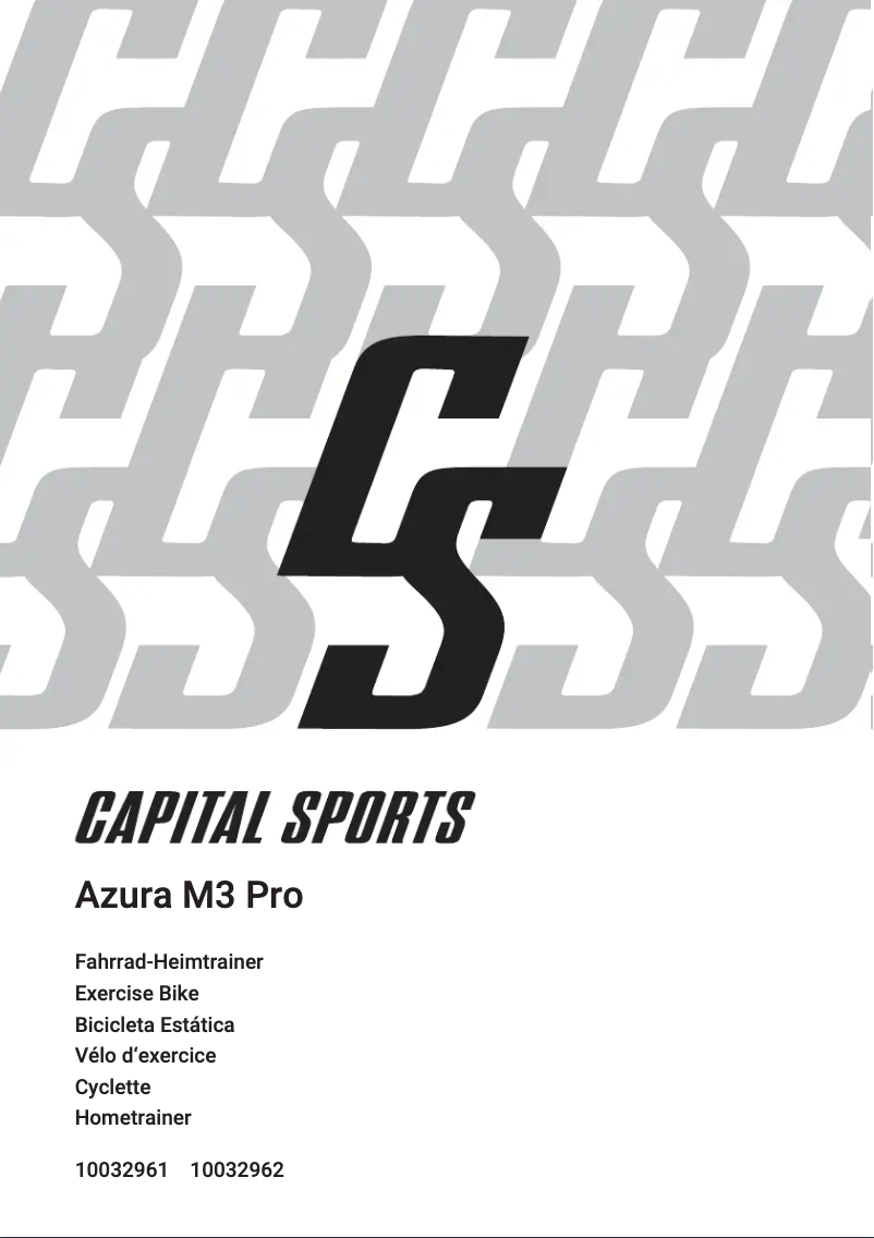 Page n°1 - Manuel utilisateur Capital Sports Azura M3
