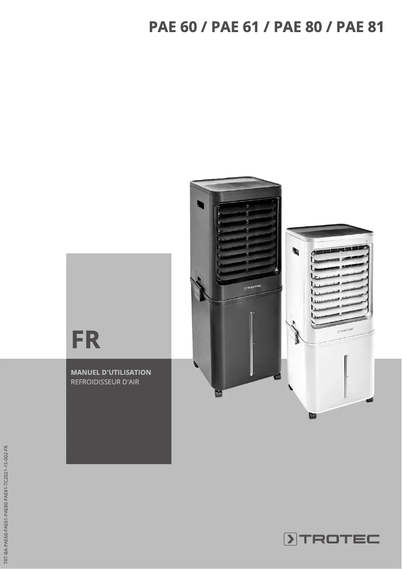 Image de la première page du manuel de l'appareil PAE 81