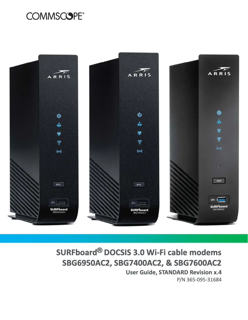 Page 1 de la notice Manuel utilisateur Arris SURFboard SBG7400AC2