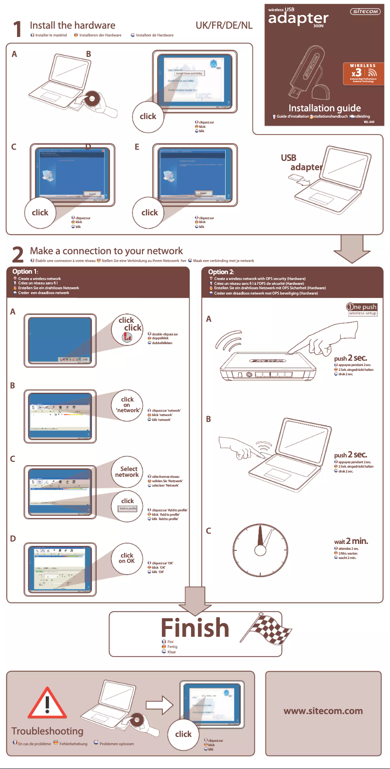 Page n°1 - Manuel utilisateur Sitecom WL-345