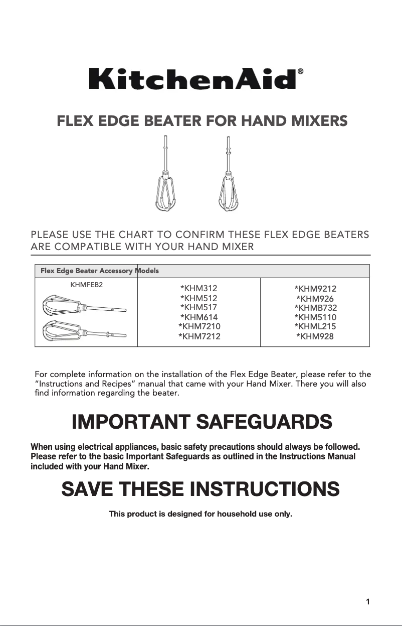 Image de la première page du manuel de l'appareil KHMFEB2