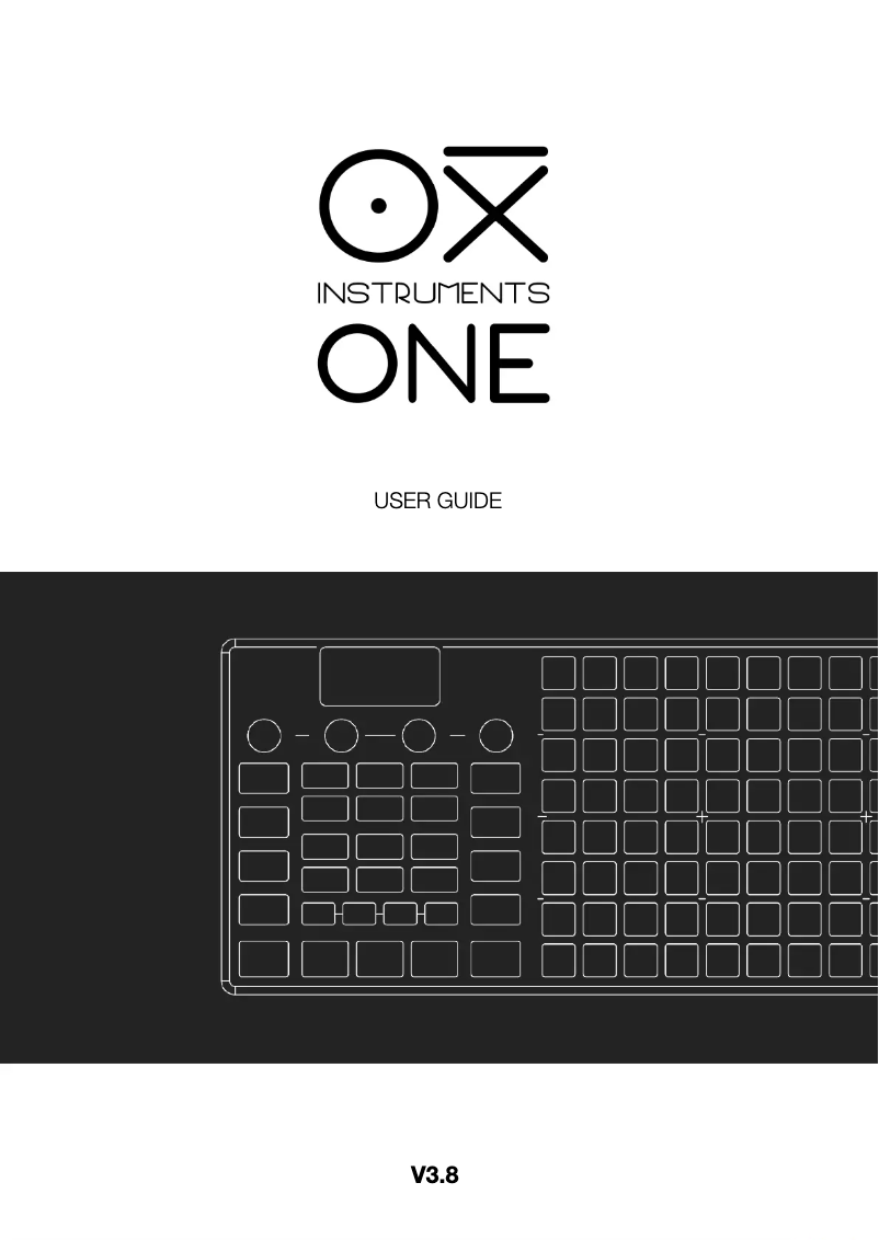 Page n°1 - Manuel utilisateur OXI Instruments One