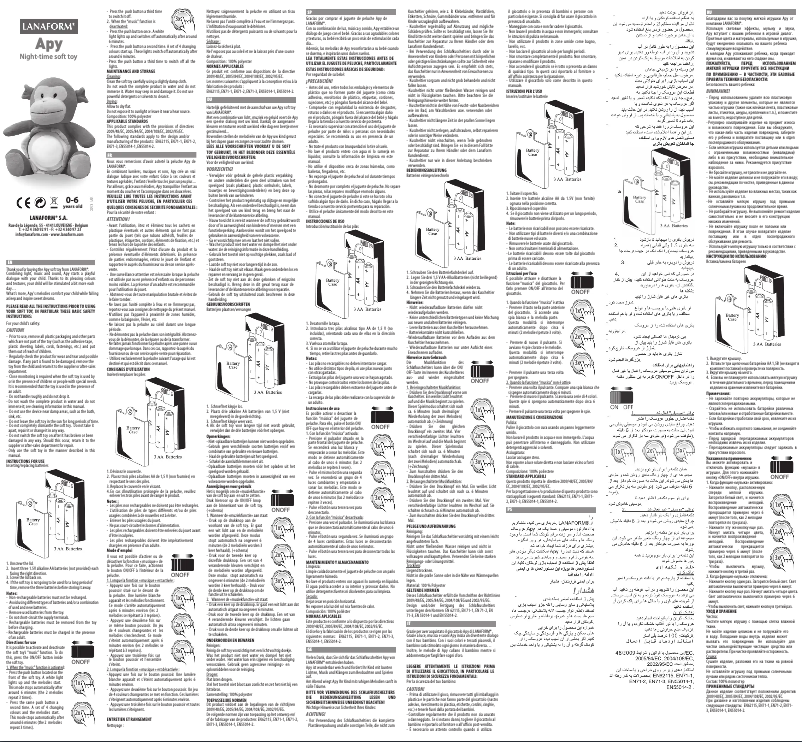 Page n°1 - Manuel utilisateur Lanaform Apy