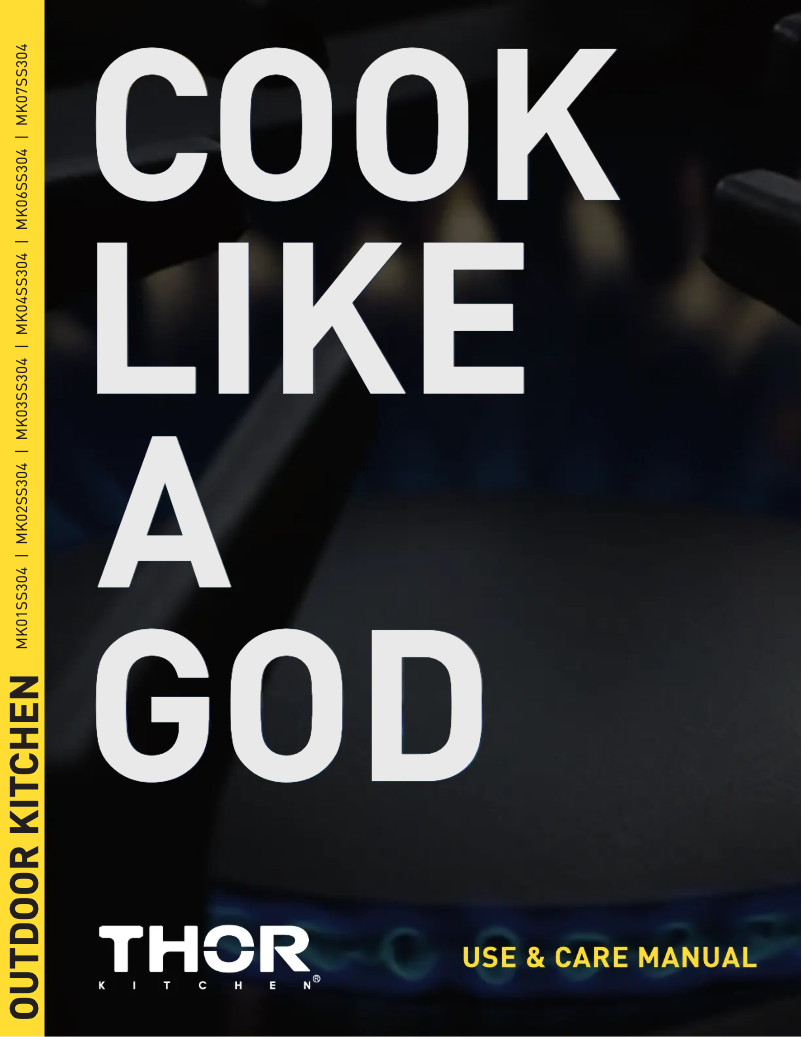 Page 1 de la notice Manuel utilisateur Thor MK02SS304