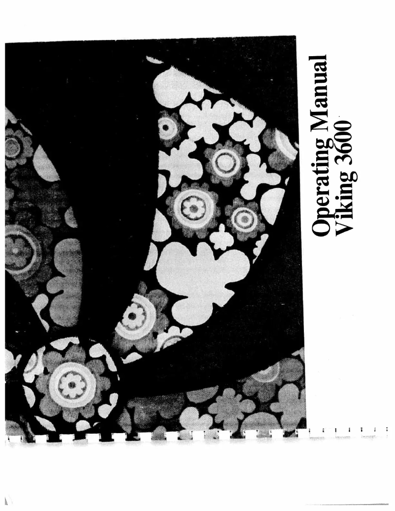 Image de la première page du manuel de l'appareil Viking 3600